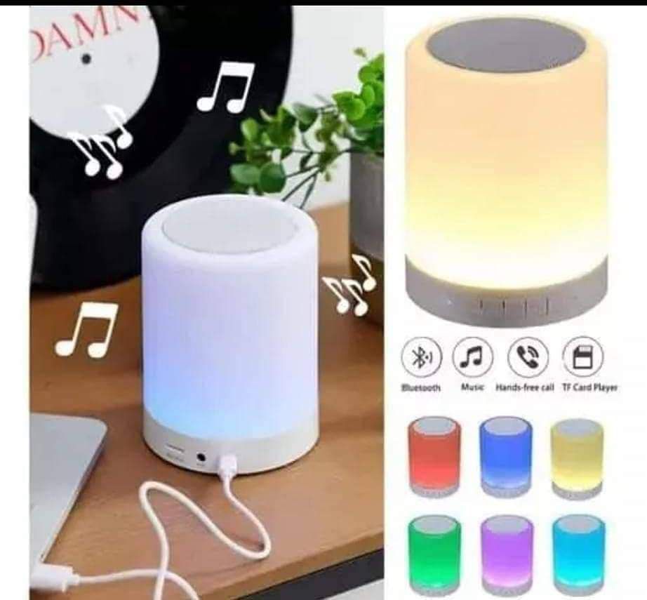 ✨ Lámpara Parlante Touch 3 en 1 – Luz, Música y Estilo en un Solo Toque