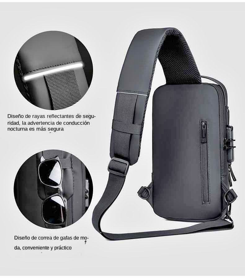 🔒 Morral Antirrobo con Clave y Puerto USB – Seguridad y Estilo para tu Día a Día