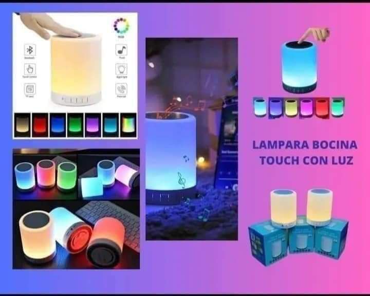 ✨ Lámpara Parlante Touch 3 en 1 – Luz, Música y Estilo en un Solo Toque