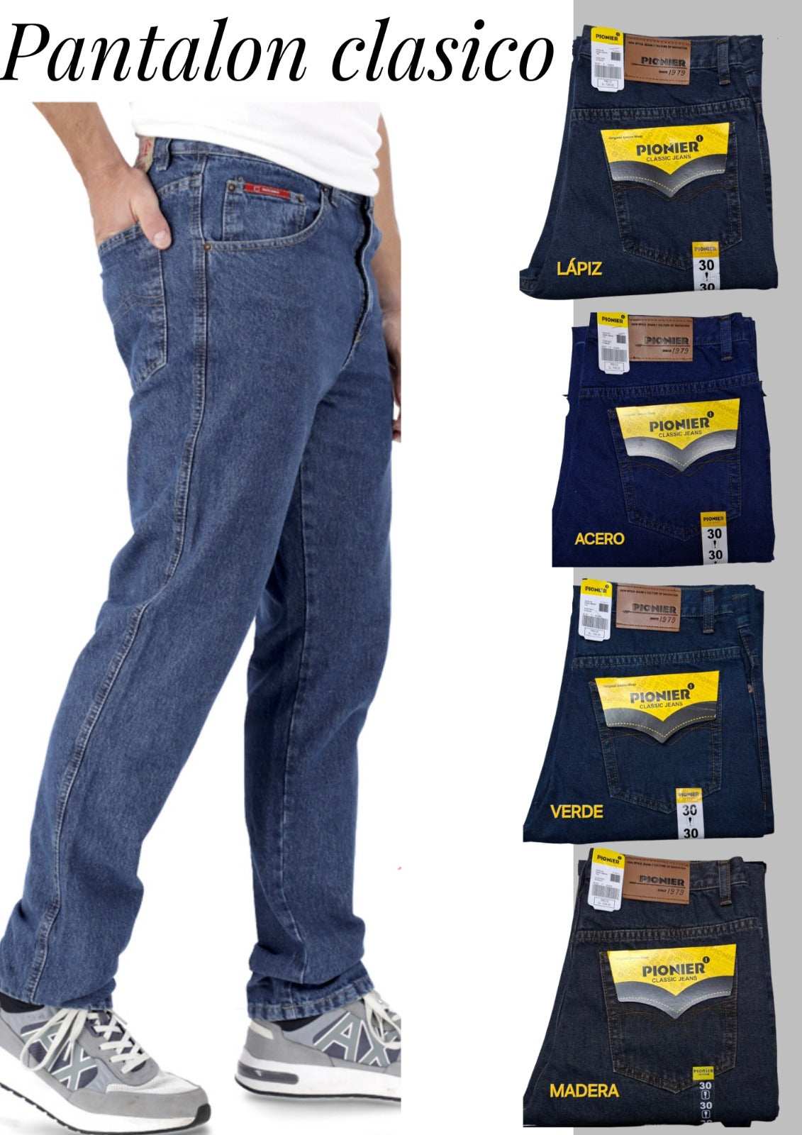 đ Jean ClĂĄsico Pionier para Caballero â Elegancia Atemporal y Calidad Garantizada