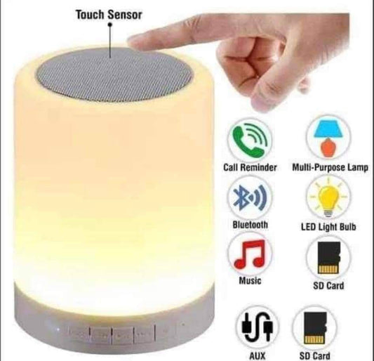 ✨ Lámpara Parlante Touch 3 en 1 – Luz, Música y Estilo en un Solo Toque