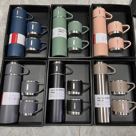Termo con Taza Integrada – ¡Tu Compañero Perfecto Para Todo el Día!