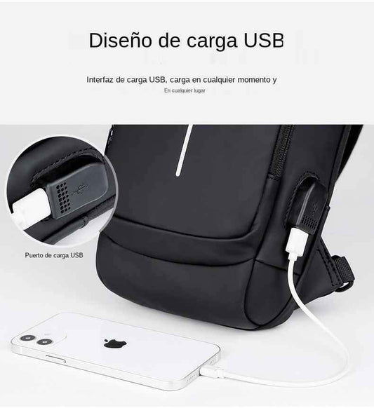 🔒 Morral Antirrobo con Clave y Puerto USB – Seguridad y Estilo para tu Día a Día
