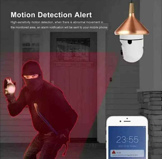 🔒 Foco Cámara de Seguridad 360° WiFi – Protege tu hogar con discreción e inteligencia
