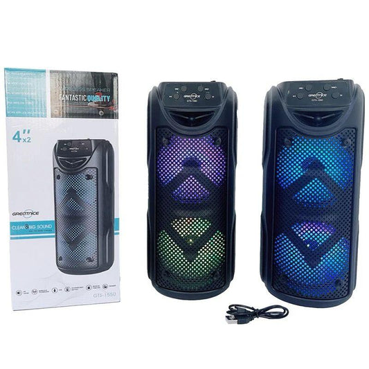 🔊 Parlante Bluetooth con Doble Bocina – Potencia y Estilo en Cada Rincón